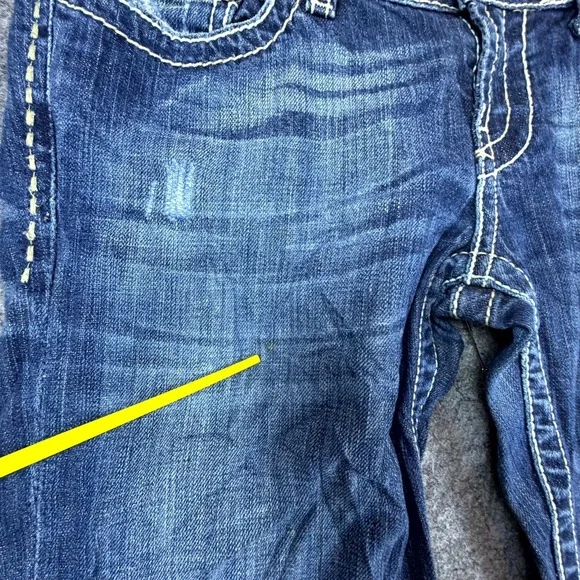 Buckle BKE Sabrina Bootcut Jeans Women 26 Blue Denim Stretch Y2K Contrast Stitch - Picture 7 of 11